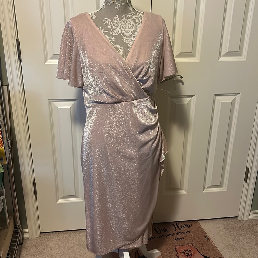 Shimmer Rose Dress